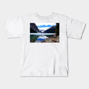 Lake Louise Victoria Glacier Alberta Canada Kids T-Shirt